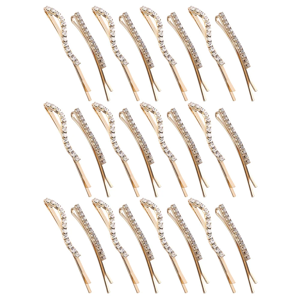 

24pcs Hair Pins Decorative Bobby Pin Shiny Clips Rhinestone Hair Accessories