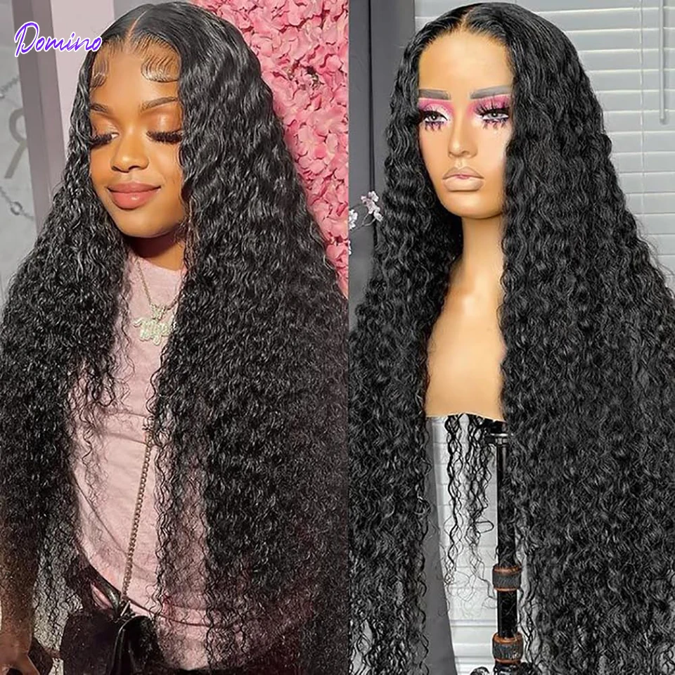 

Water Wave Lace Front Wig 13x4 Lace Front Human Hair Wigs For Women 32Inch HD Wet And Wavy Deep Curly Frontal Wig Glueless Hair