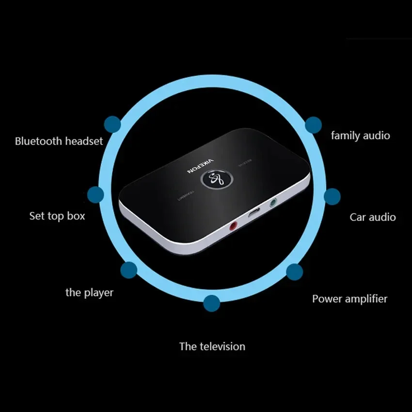 Bluetooth 5.0 Audio Transmitter Receiver 3.5mm AUX Jack RCA Stereo Airplane Wireless Adapter For Car kit Speaker TV PC Headphone bluetooth transceiver adapter bluetooth aux adaptor bluetooth audio receiver bluetooth adapter audio adapter