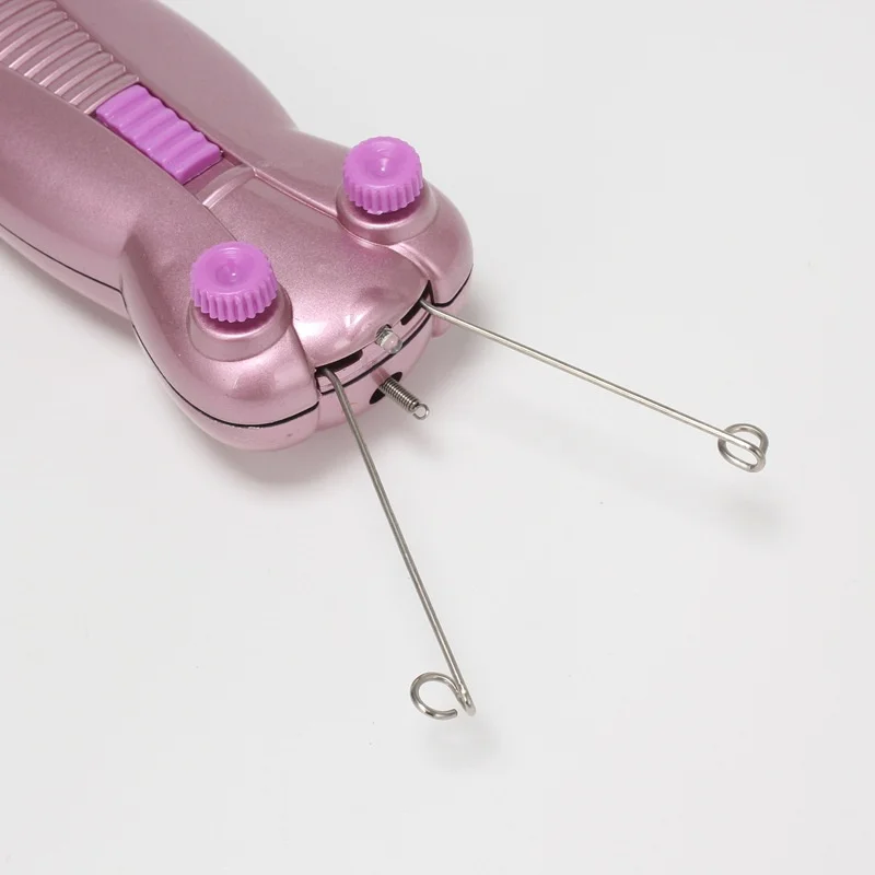 EU Plug Pink Electric Hair Remover Body Facial Hair Removal Defeatherer Women Epilator For Body Leg Arm Cotton Thread Depilator