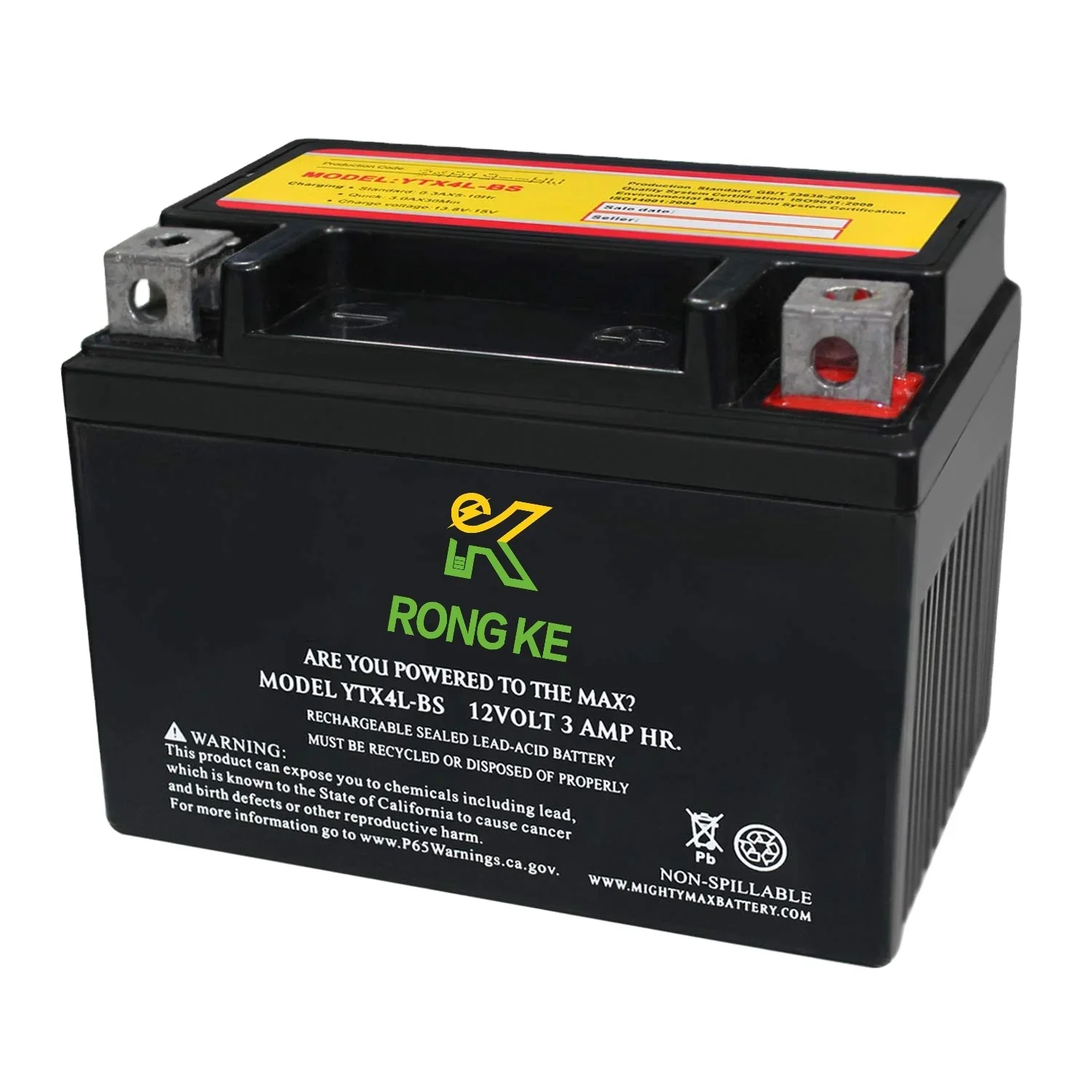 12v Rechargeable Maintenance Free  Lead acid Motorcycle  Battery pack