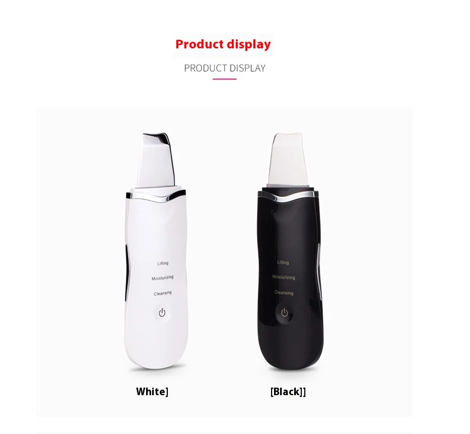 EMS Lifting Machine Peeling Exfoliante Ion Facial Blackheads Remover Beauty Device Ultrasonic Skin Cleaner Face Scrubber