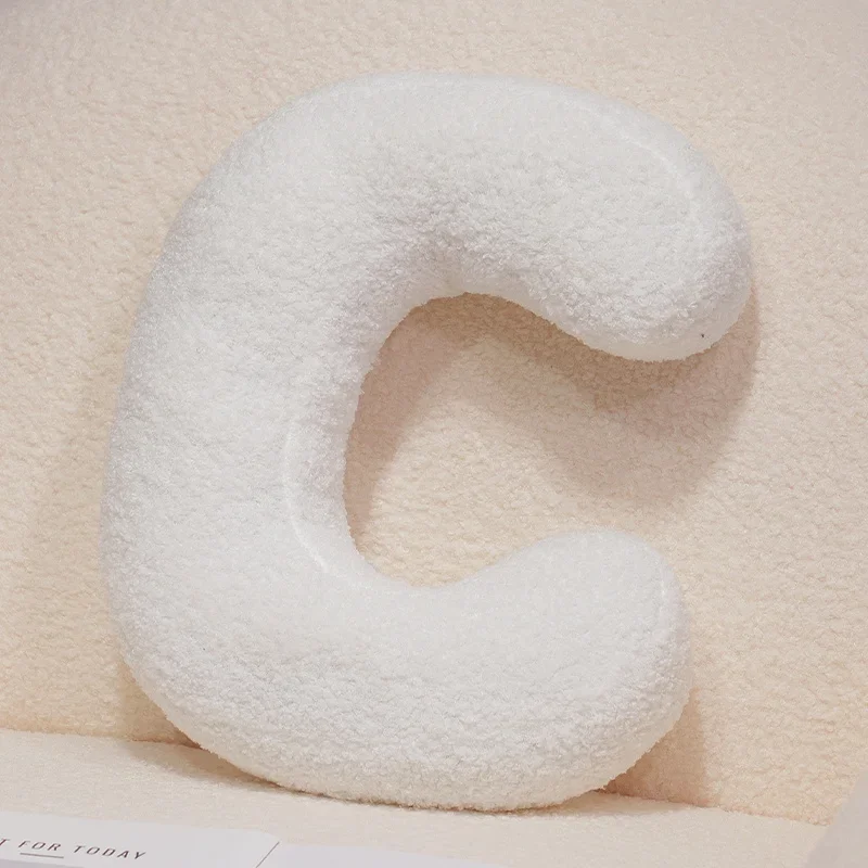 Handcrafted 26-Letter Throw Pillow - Decorative Party Gift for Bedroom and Baby Showers