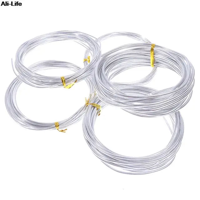 Bonsai Huzalok Eloxált Alumínium Edzőhuzal Összesen 16,5 Láb (Ezüst) - Image 3