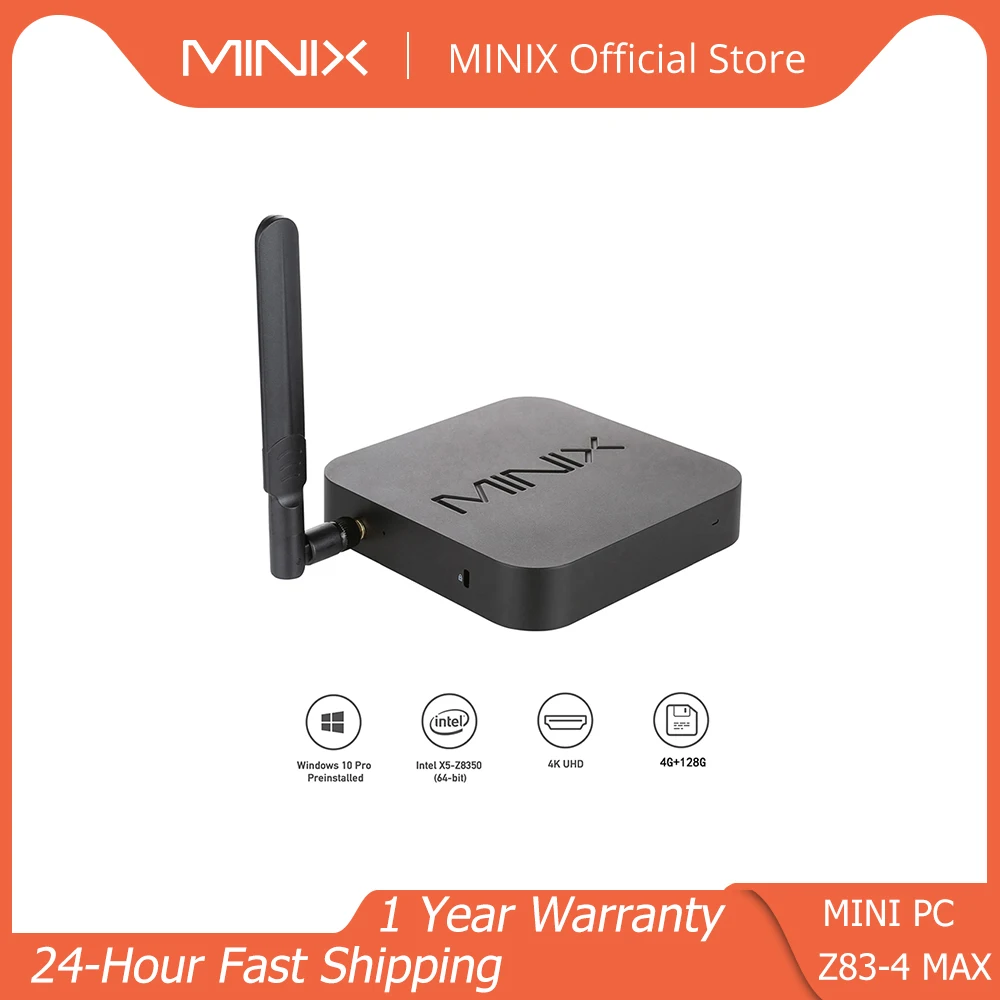 New MINIX NEO Z83-4 MAX MINI PC Intel Official Windows 10 Pro Mini Atom X5-Z8350 HD Graphics 4GB/128GB Portable | Компьютеры и офис