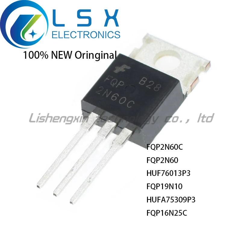 

New/10pcs FQP2N60C FQP2N60 HUF76013P3 FQP19N10 HUFA75309P3 FQP16N25C TO220 Original On stock