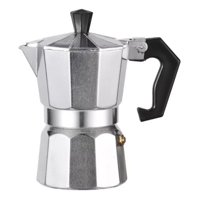 New Italian aluminum coffee machine, 300ml, espresso machine, 6-cup coffee machine