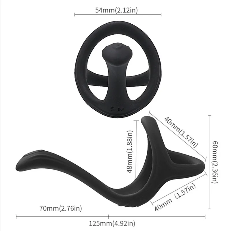 Penis Ring Reusable Silicone Lock Semen Cock Ring Penis Enlargement Delayed Ejaculation Sex Tooys For Men to Please Wife Orgasm