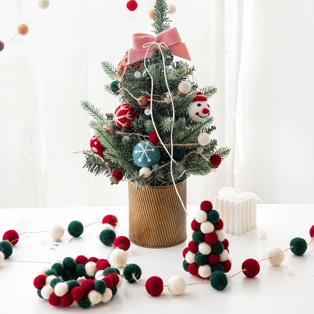 String Christmas Ornament Ornament Garland Christmas Wool Ball Ornaments Christmas Tree Decorations Christmas Gifts Wall Hanging Simple Home Crafts