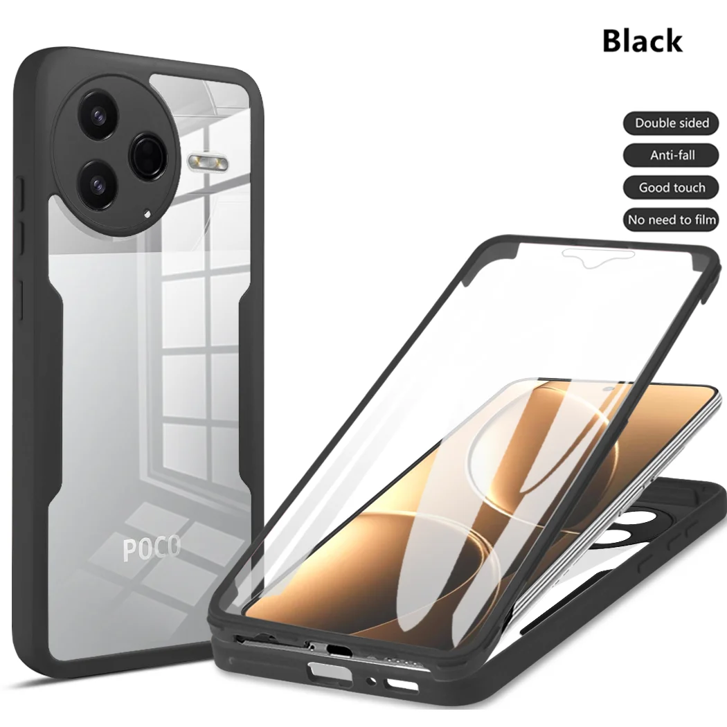 Enhanced Shockproof Clear Protective Case - Full Body Protection Cover
