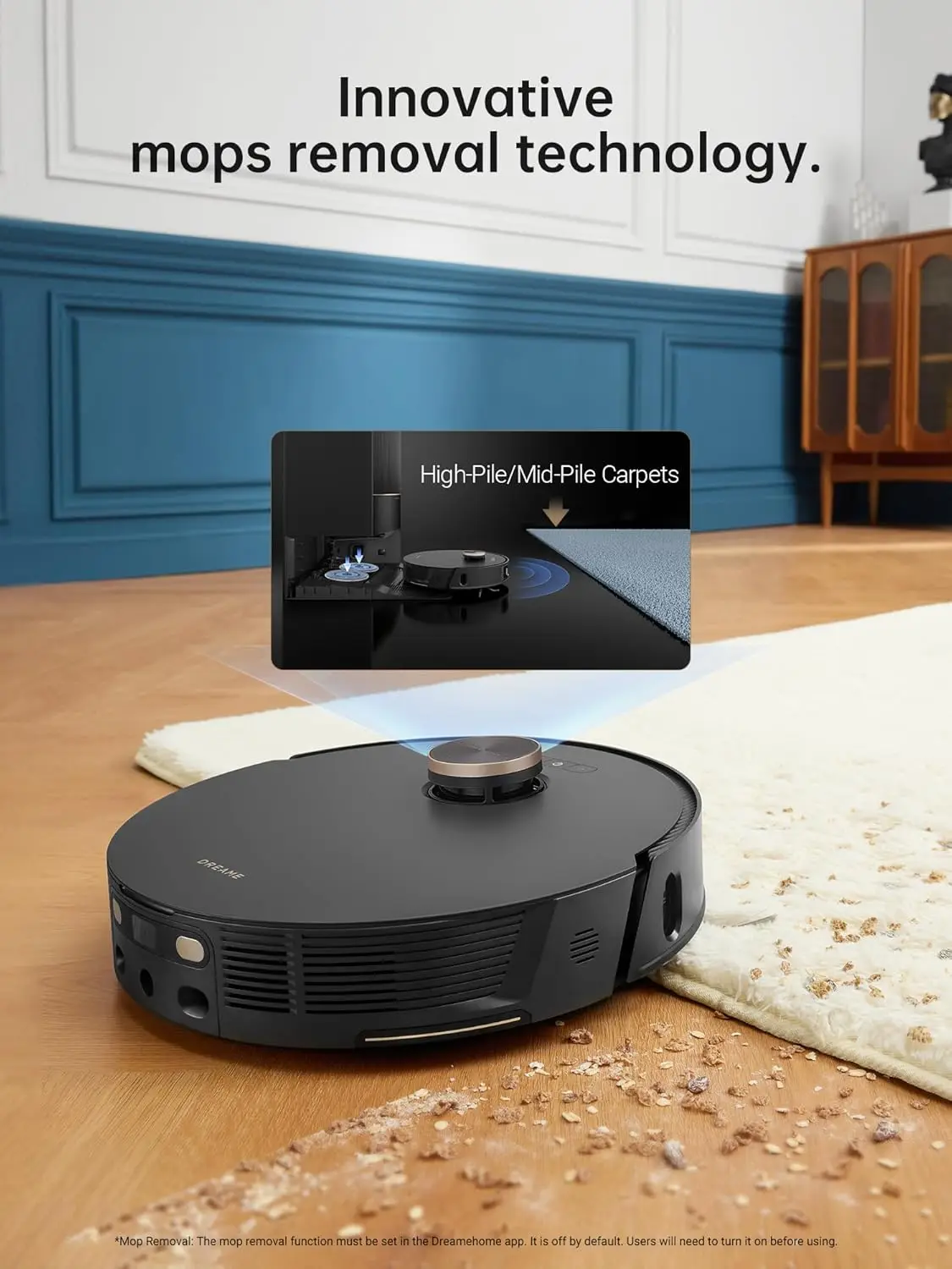 L20 Ultra Robot Vacuum and Mop with Mop-Extend Auto Mop Removal & Raising Washing and Drying 7000Pa Suction Self-Emptying 6