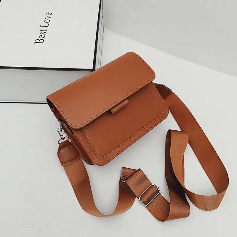 2024 New PU Small Square Bag Korean Version Fashionable Women'S Flip Tote Bag Autumn Winter Single Shoulder Diagonal Cross Bag