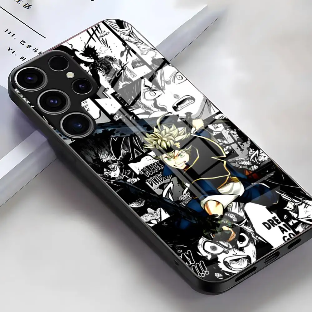 Anime-Inspired Black Clover Glass Phone Case – Premium Design Cover