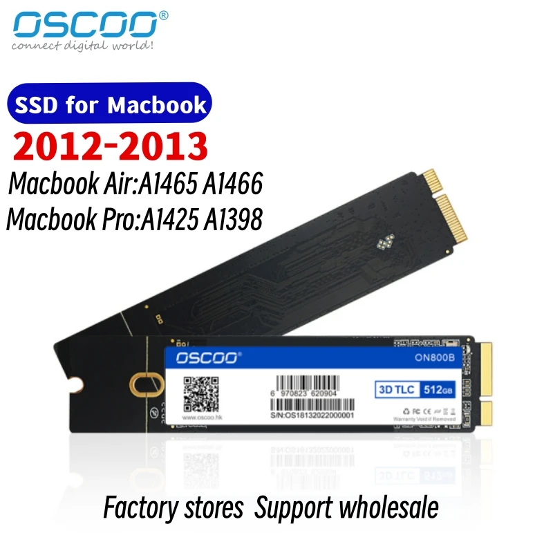 512GB SSD Mid 2012 Macbook Air Flash Drive Storage - A1465