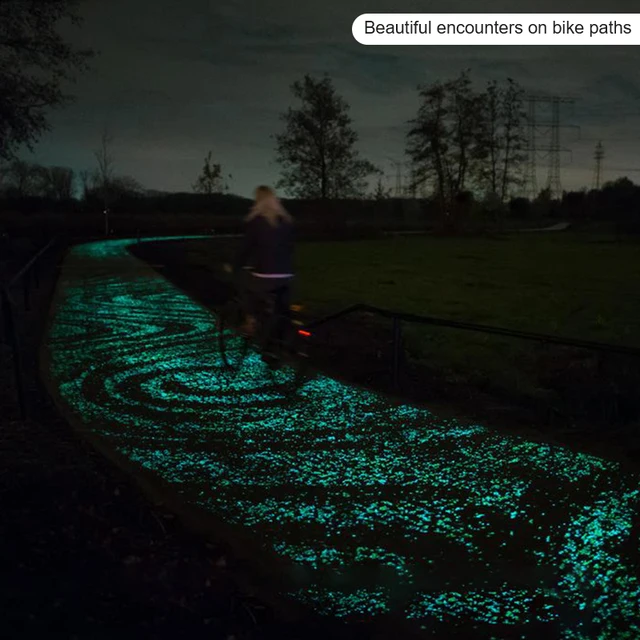 Világító Kövek 300 db/Csomagolás A Sötét Kertben Kavicsos Kő Kőzet Sétány Kerti Pálya Teraszos Udvari Dekoráció - Image 5