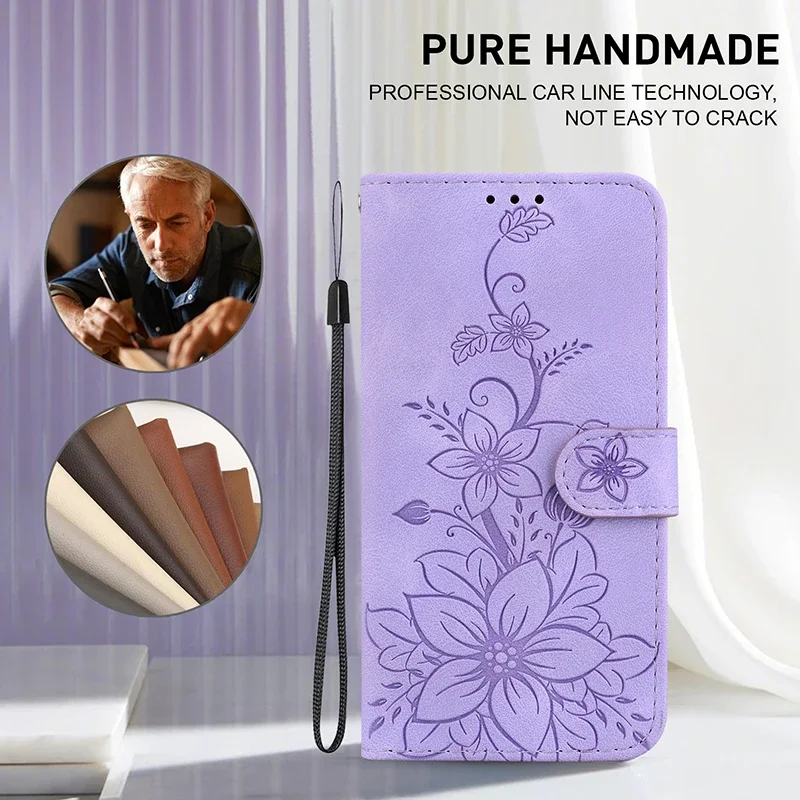 Magnetic Leather Flip Wallet Phone Case - Premium Protective Cover