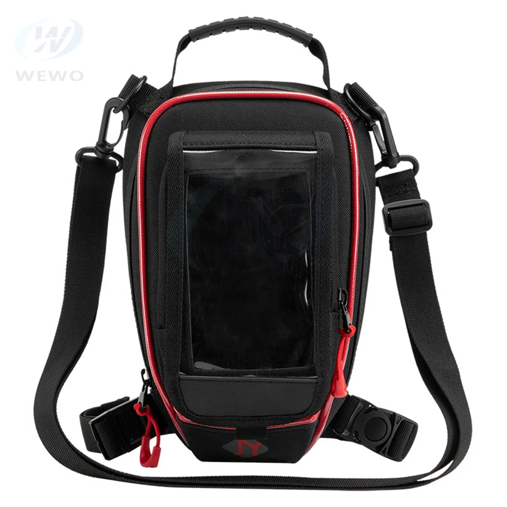 Motorcycle Tank Bags 3L Waterproof Magnetic Motorbike Oil Fuel Bag Touch Screen Mobile Phone Bag for Phone GPS Navigation Bags