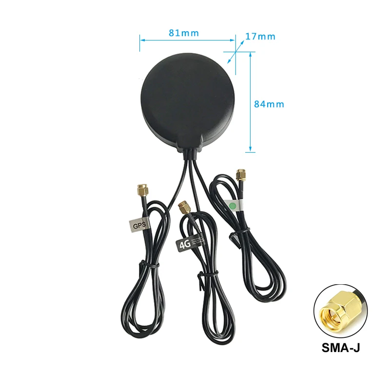 

4G + WiFi + GPS Antenna GSM LTE 2.4G Three In One Combined Antenna SMA male Outdoor Waterproof High Gain Antenna 1m 3m