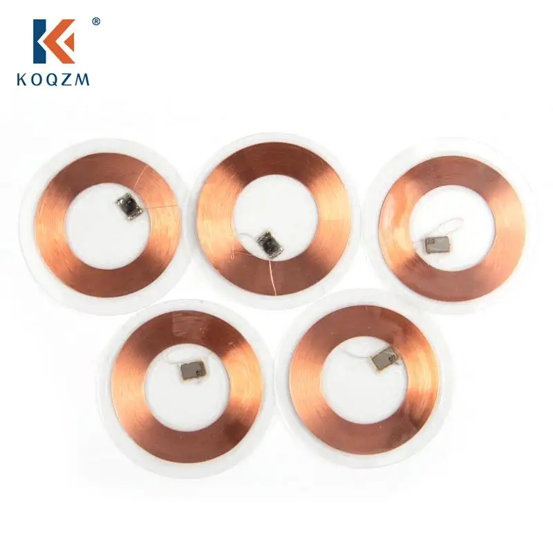 5Pcs/lot 125KHz ID T5577 Writable Rewritable Copper Coil Coin Card Keyfob RFID Ultra-thin Cell Phone Access Card rfid access card rfid keyfobs