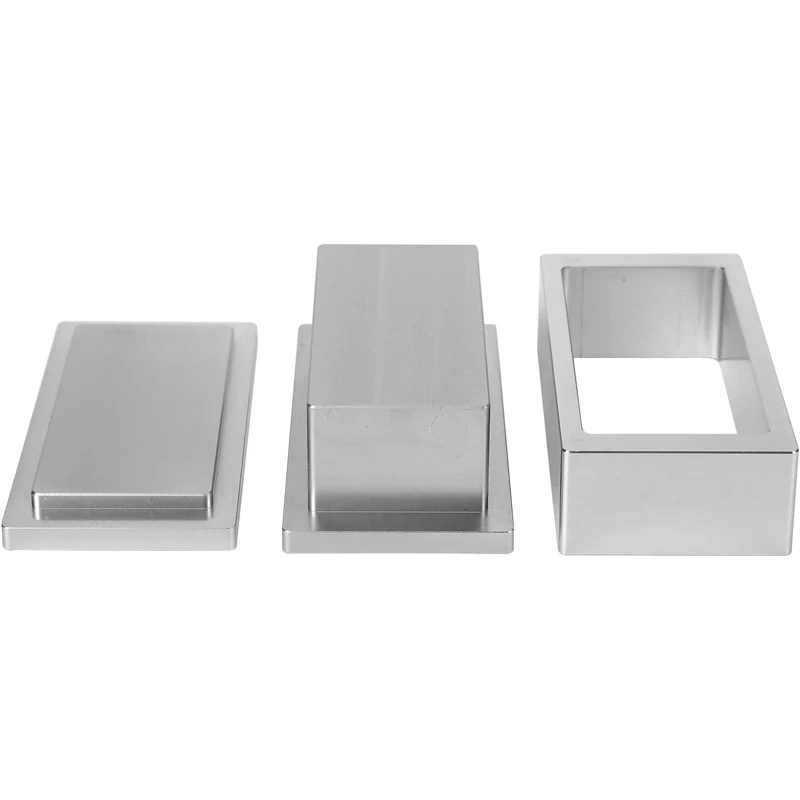 2x4 Inch Rosin Machine 6061 Pure Aluminum Pre Press Plate Molding Mold Plate Anodized 1Pcs