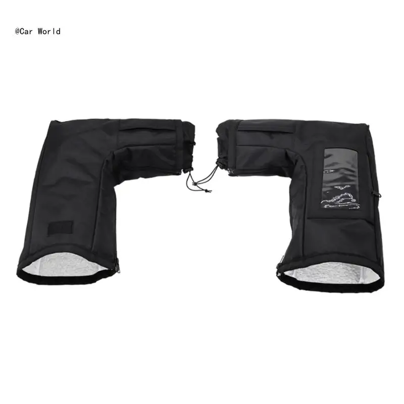 

6XDB Waterproof Winter Gloves Handlebar Hand Warmers Waterproof Gloves Wind Breaking