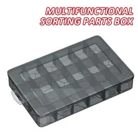 Parts Box Plastic Multi-cell Storage Screw Box Tool Classification Electronic Components Drill Accessories Thickened Lattice Box 1