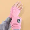 Electric USB Rechargeable Heated Gloves Fingerless Winter Hand Warmer Unisex Smart Touchscreen Fast Heating Gloves 2