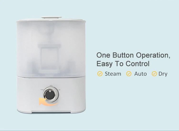 Automatic Electric Baby Milk Bottle Steriliser And Dryer Household Bpa Free Baby Feeding Bottle Steam Sterilizer