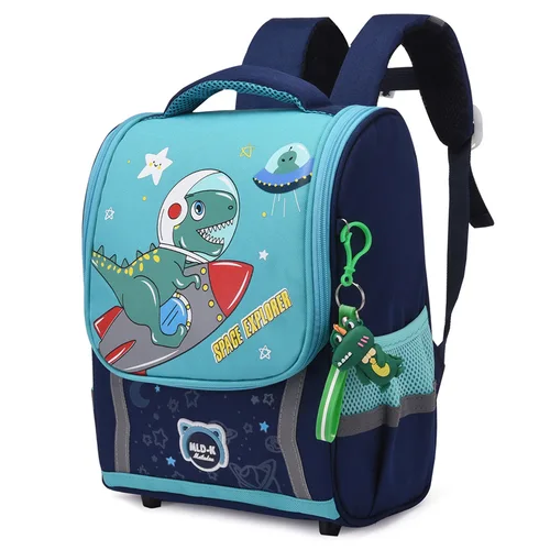 귀여운 공룡 어린이 초등학교 배낭 1 학년 Sac 도스 팩 소년 만화 학교 가방 어린이 Satchels Mochila Hombre 2