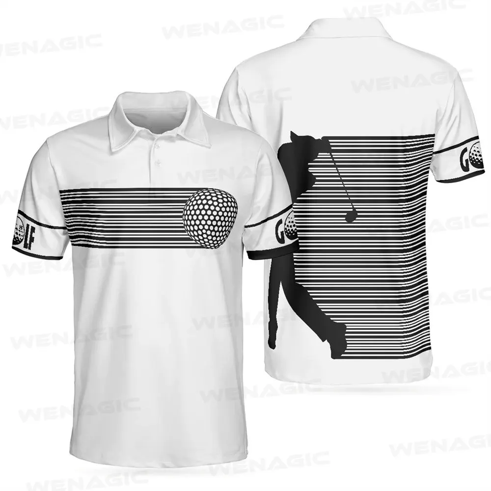 Men Golf Shirts Fashion Polo Shirt Lapel High-end Summer Short Sleeves Sports Shirts Casual T-shirt Quick Dry Breathable Clothes