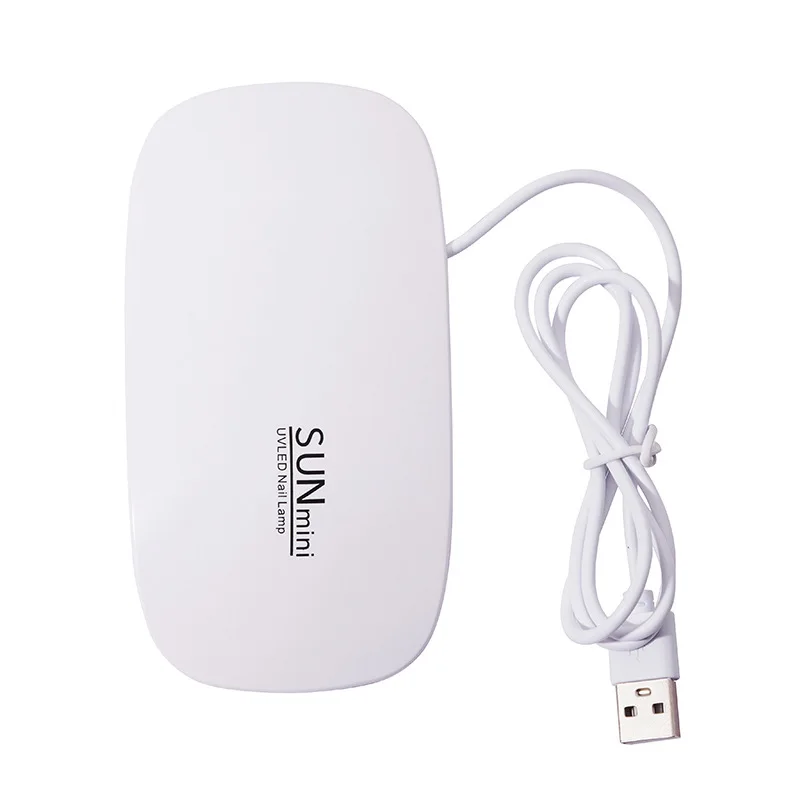 6W Mini Nail Dryer Machine Portable 6 LED UV Manicure Lamp Home Use For Drying Polish Varnish With USB Cable nail lamp