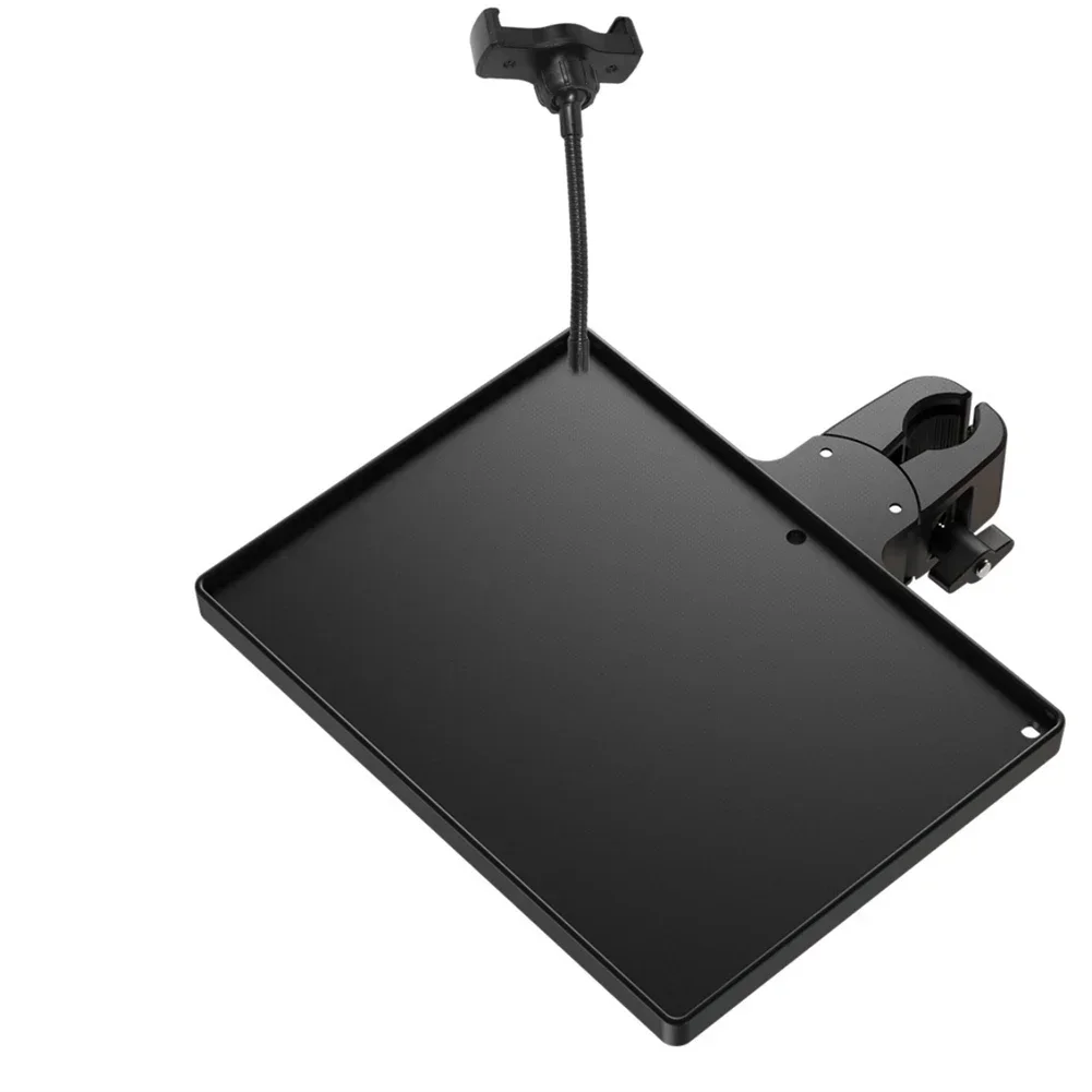 Sound Card Tray With Mobile Phone Clip For Microphone Stand Live Tripod Bracket Plastic Sound Card Tray Accessories