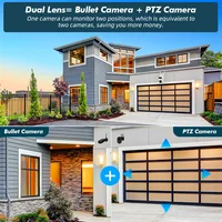FUERS 5K 10MP double objectif caméra IP Tuya sécurité à domicile intelligente suivi automatique alarme sans fil WIFI CCTV Surveillance caméra extérieure 2