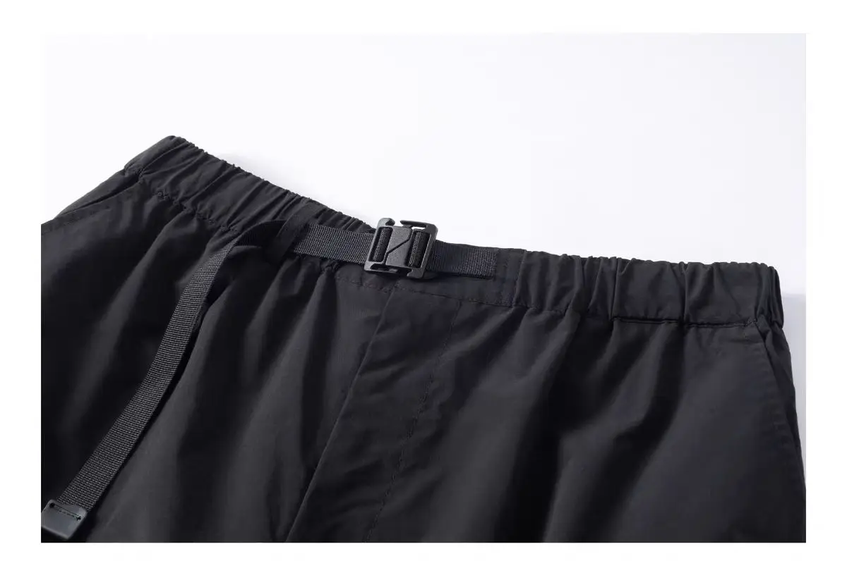 Silenstorm 24aw Outdoor straight leg soft shell pants integrated belt ykk zippers contrast color mesh techwear gorpcore