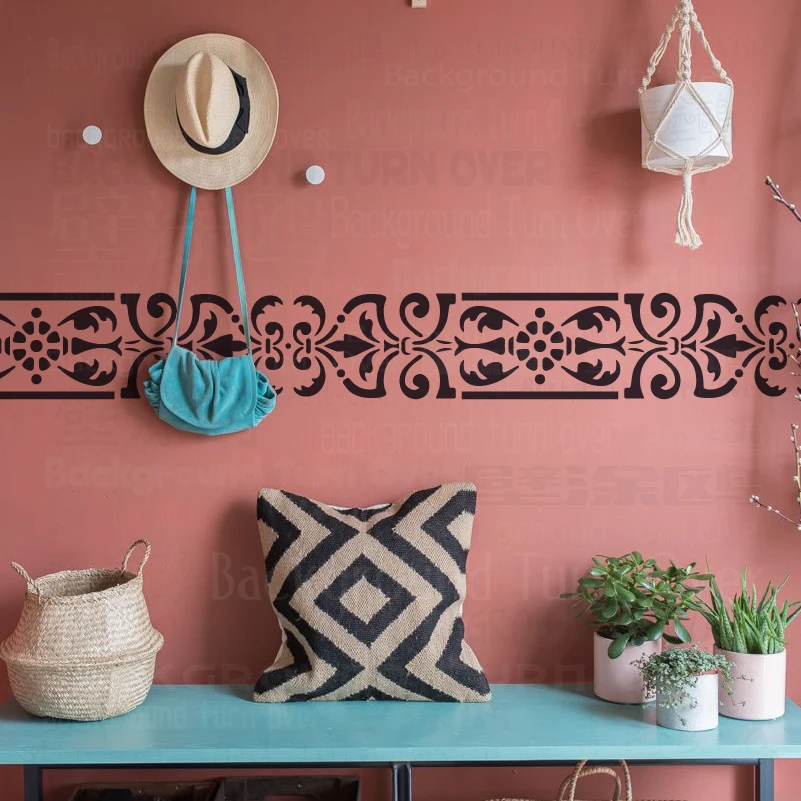 装飾的な壁のステンシル,50cm-90cm,ヴィンテージ,レトロ,高級,伝統的な