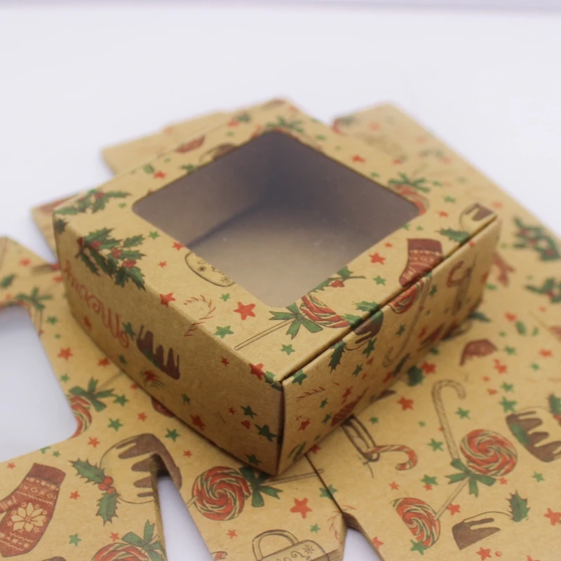 10 Stück Heiß begehrte Geschenkboxen mit Fenster, Papier-Süßigkeitenboxen, Kuchensets, Zubehör für Hochzeiten und Familienfeiern – Detail 18