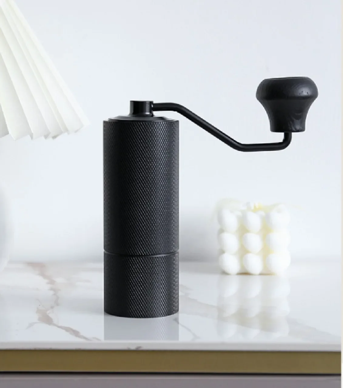 New Manual CNC Coffee Grinder Burr Inside High Quality Handle Design Portable Hand Grinder With Double Bearing Adjustable - Image 2