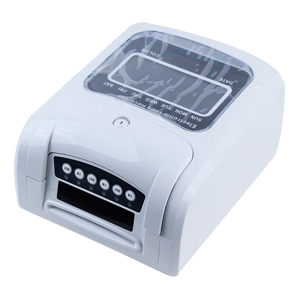 Electronic Attendance Machine Digital Time Recorder Office Staffs Check In Punch