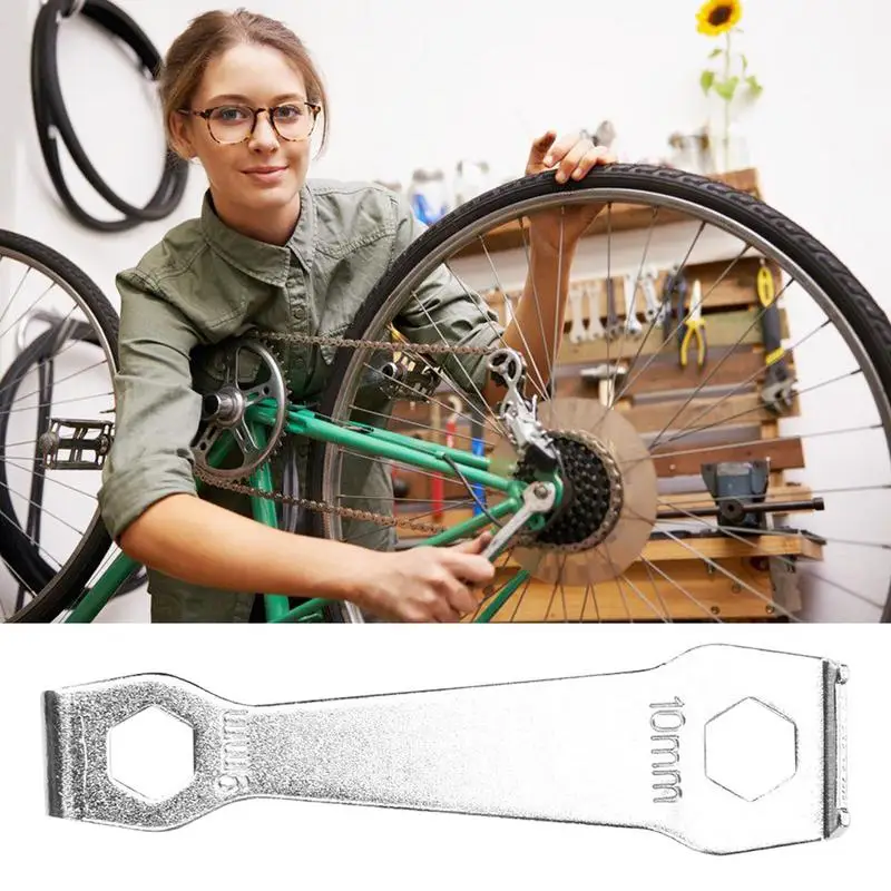 Cycling Crankset Nut Wrench bicycle Chainring Bolt Fixing Spanner in Metal Riding Removal Repair Tool Portable bike wrench tool