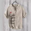 Spring and summer men's and women's shirts independent station casual fish pattern Hawaiian style printed shirts men's tops 2