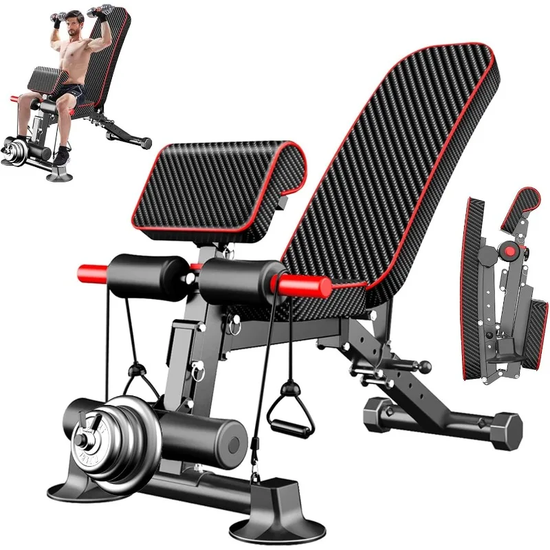 Adjustable Weight Bench for Home Gym Workouts