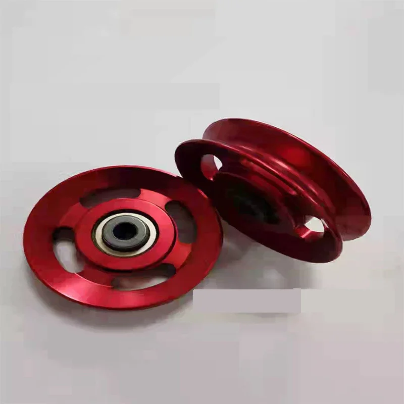Aluminium Alloy Gudgeon Block Pulley Wheel Suitable For Strength Training Machine Fitness Equipment Diameter 88mm 3 Color 3