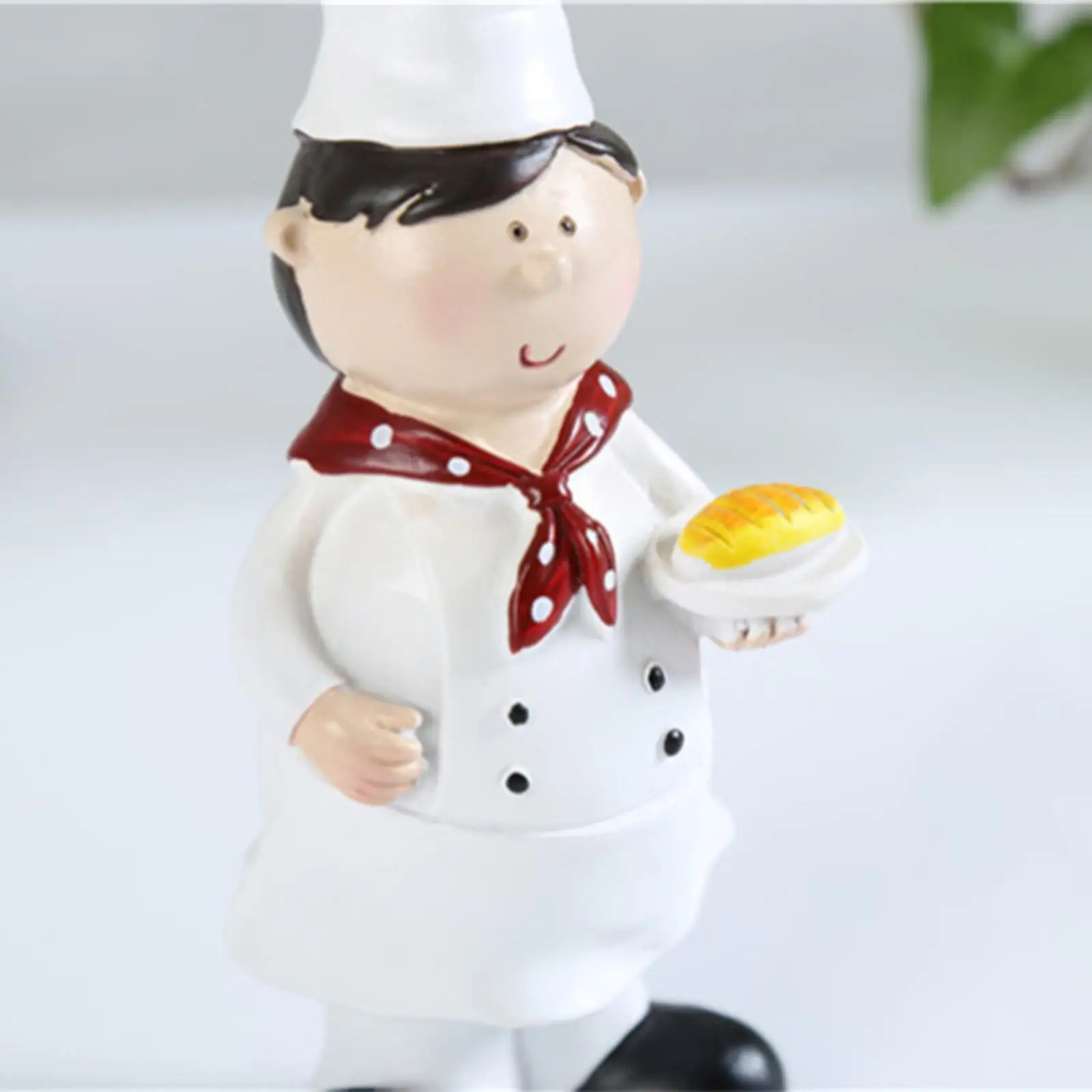 

2 Pieces Couple Chef Figurine Sculptures Cook Statue Ornaments for Cottage