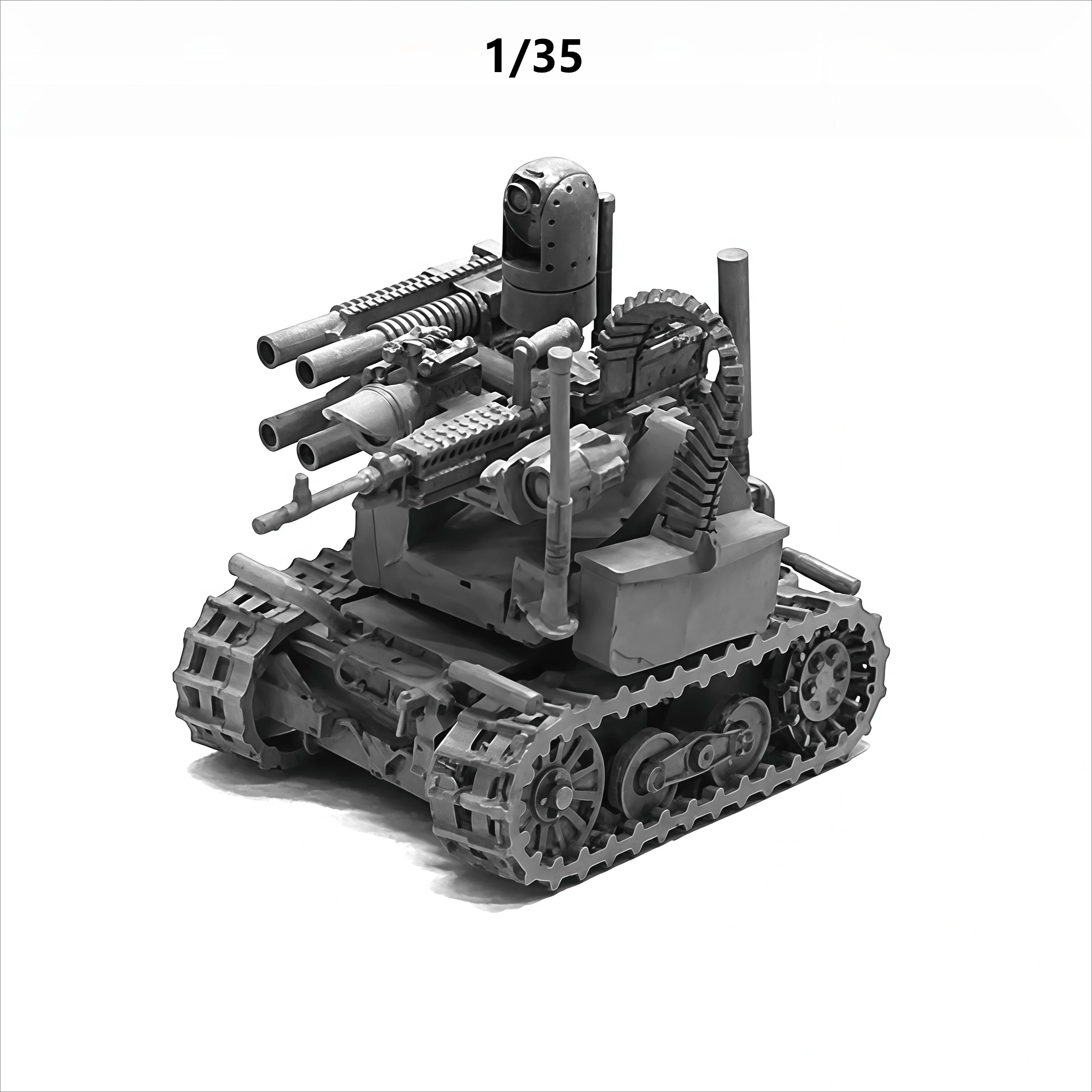 1/35 캐스팅 레진 모델 조립 키트, GK, 무인 로봇 모델, 도색되지 않음