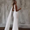 Sexy V-Neck Wedding Dresses Sleeveless Mermaid Lace Appliques Floor Length Exquisite Robes Vestidos De Novia 2025 Customized 2
