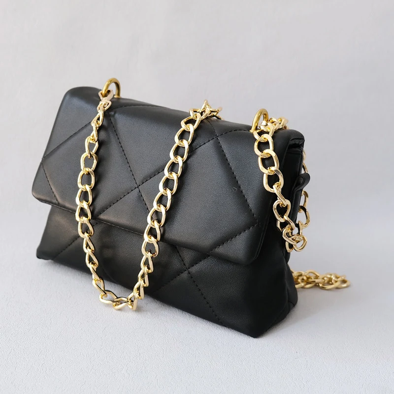 Neue Mode Frau Handtasche Zubehör Ketten Luxus Solide Gold Metall Tasche Kette Riemen Frauen Nette Kupplung Schulter Geldbörse Zubehör – Detail 22