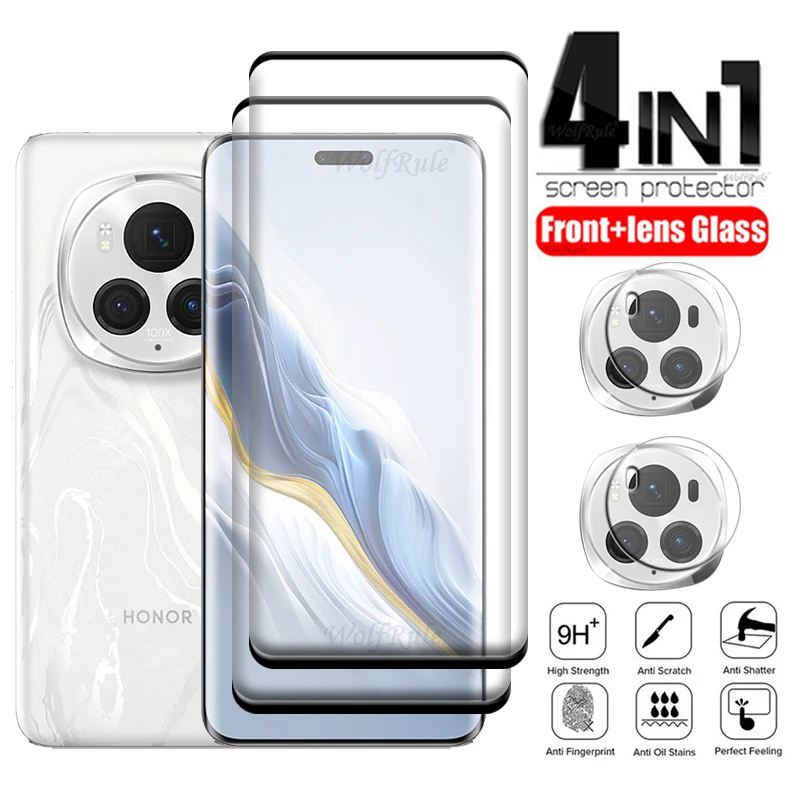 4-In-1 Per Honor Magic 6 Pro Glass Per Honor Magic 6 Pro Glass 9H Full Screen Protector Per Huawei Honor Magic 6 Pro Lens Glass