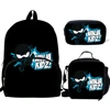 Cute Cartoon N-NINJA KIDZ Child School Backpack With Thermal Cooler Lunch Box Pencil Bags School Bags for Boys Girls Best Gift 1