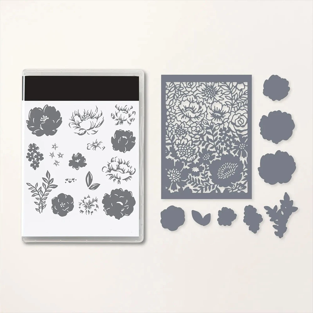 

New Arrivals 2023 Flowers Frame Metal Cutting Dies Sets and Clear Stamps for DIY Scrapbooking Card Crafts Making Album Decor