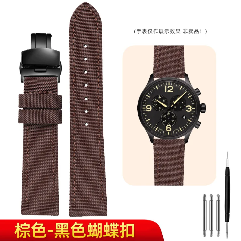 Versatile Nylon Leather Waterproof Canvas Wristband